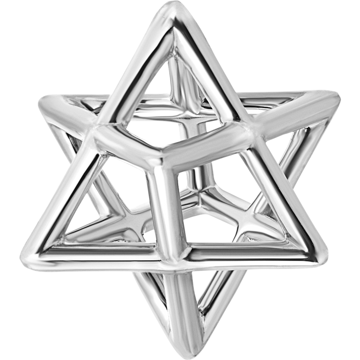 Merkaba Silver Pendant Necklace Merkaba Fine Jewelry