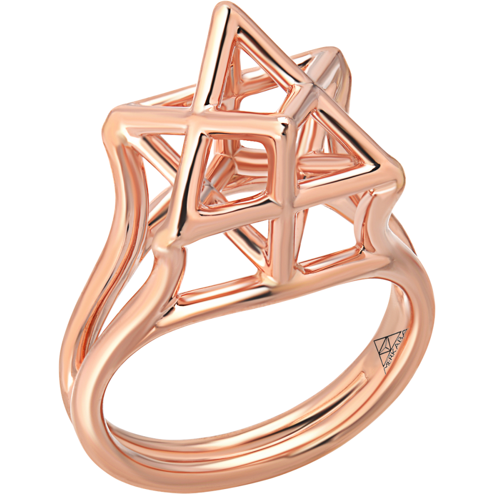 Merkaba Body Rose Gold Ring