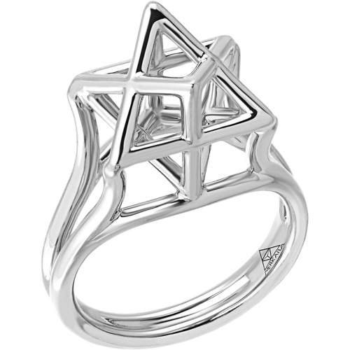 Merkaba Spirit Silver Rings
